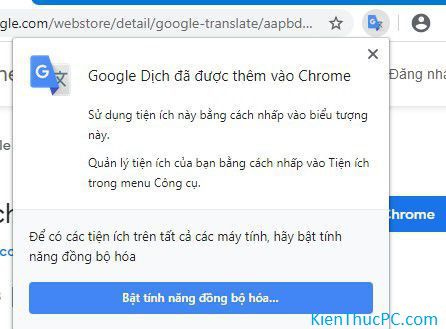 Cách Thêm Tiện Ích Google Translate Vào Tình Duyệt Google Chrome -  Kienthucpc.Com